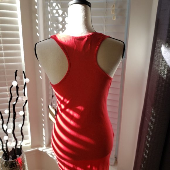 Red Racer Back Dress - Picture 5 of 7